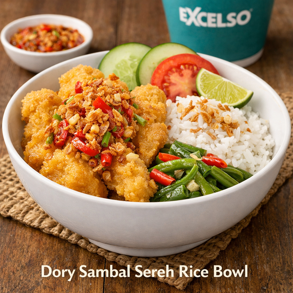 Dory Sambal Sereh Rice Bowl